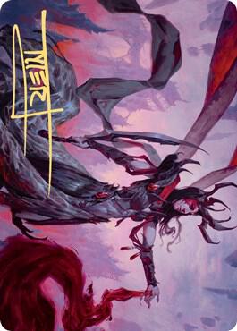 Drana, the Last Bloodchief Art Card (Gold-Stamped Signature) (54) [Zendikar Rising Art Series]