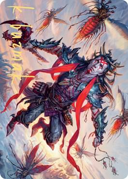 Scion of the Swarm Art Card (Gold-Stamped Signature) (59) [Zendikar Rising Art Series]