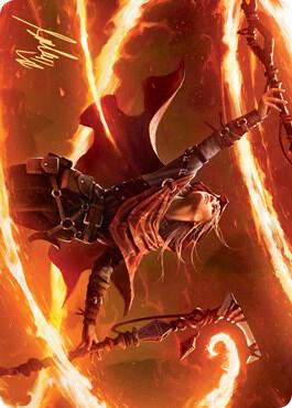 Magmatic Channeler Art Card (Gold-Stamped Signature) (65) [Zendikar Rising Art Series]
