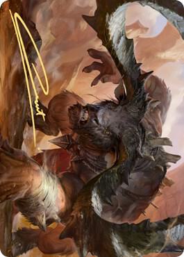 Moraug, Fury of Akoum Art Card (Gold-Stamped Signature) (66) [Zendikar Rising Art Series]
