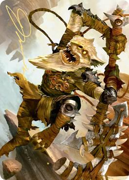 Teeterpeak Ambusher Art Card (Gold-Stamped Signature) (67) [Zendikar Rising Art Series]