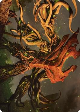 Ashaya, Soul of the Wild Art Card (Gold-Stamped Signature) (69) [Zendikar Rising Art Series]