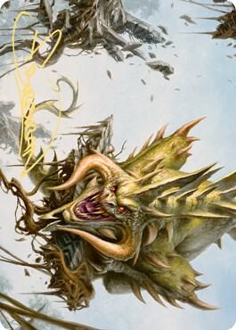 Canopy Baloth Art Card (Gold-Stamped Signature) (70) [Zendikar Rising Art Series]