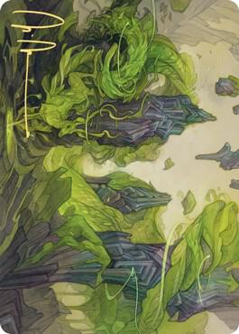 Reclaim the Wastes Art Card (Gold-Stamped Signature) (72) [Zendikar Rising Art Series]