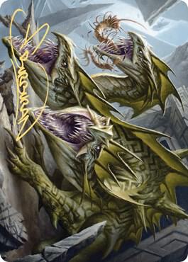 Grakmaw, Skyclave Ravager Art Card (Gold-Stamped Signature) (76) [Zendikar Rising Art Series]