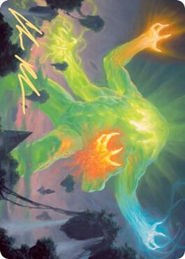Omnath, Locus of Creation Art Card (Gold-Stamped Signature) (78) [Zendikar Rising Art Series]