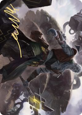 Orah, Skyclave Hierophant Art Card (Gold-Stamped Signature) (79) [Zendikar Rising Art Series]