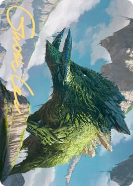 Yasharn, Implacable Earth Art Card (Gold-Stamped Signature) (81) [Zendikar Rising Art Series]