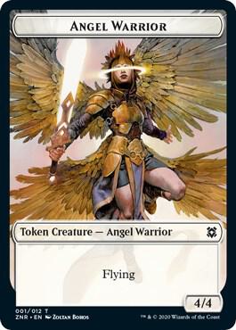 Angel Warrior // Insect Double-Sided Token (1 // 7) [Zendikar Rising]