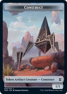 Construct // Kor Warrior Double-Sided Token (10 // 4) [Zendikar Rising]