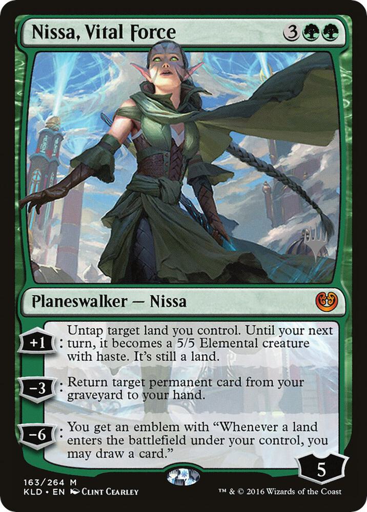 Nissa, Vital Force (163) [Zendikar Rising Promos]