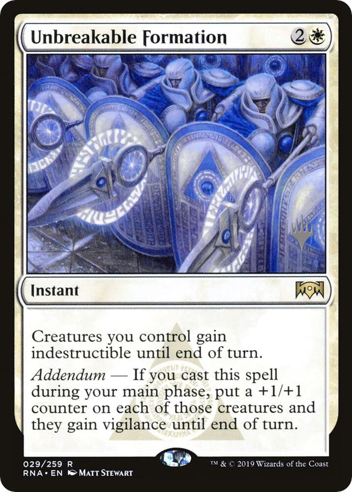 Unbreakable Formation (29) [Zendikar Rising Promos]