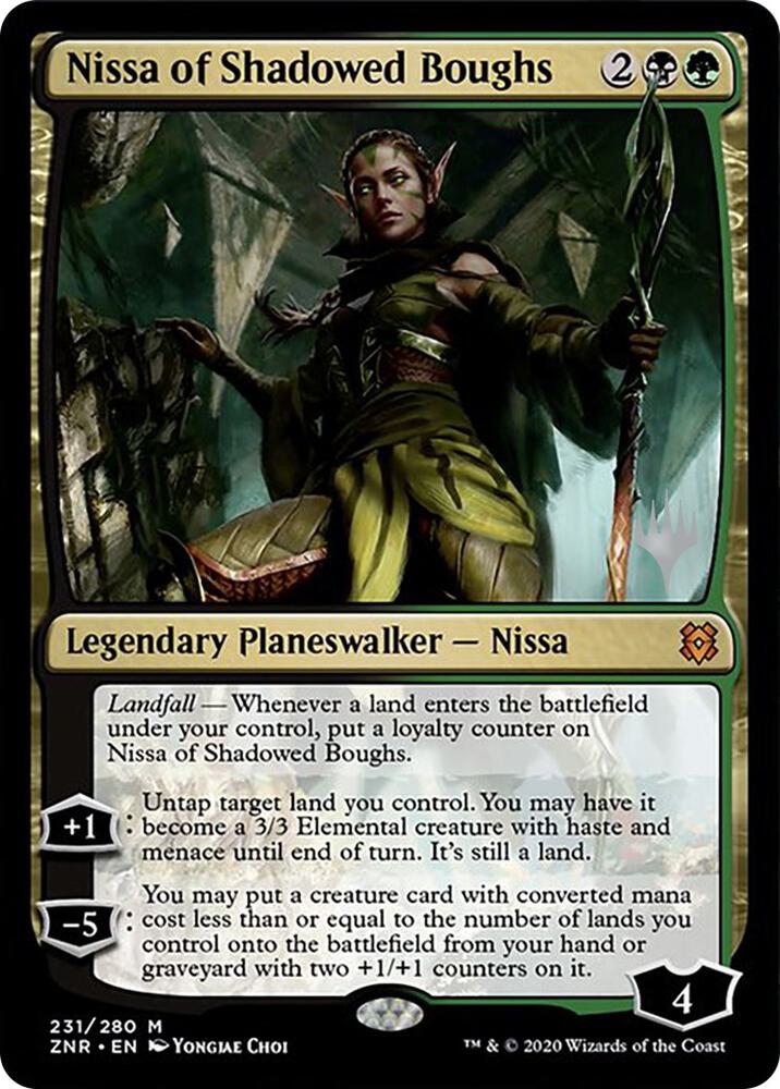 Nissa of Shadowed Boughs (231) [Zendikar Rising Promos]