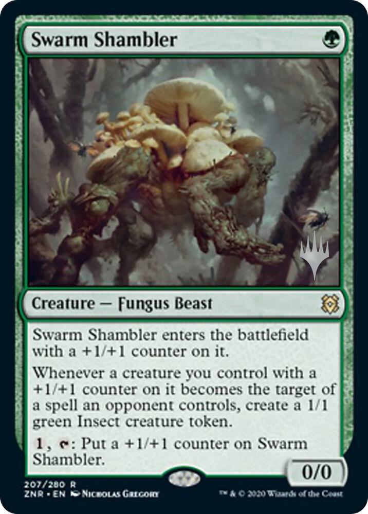 Swarm Shambler (207) [Zendikar Rising Promos]