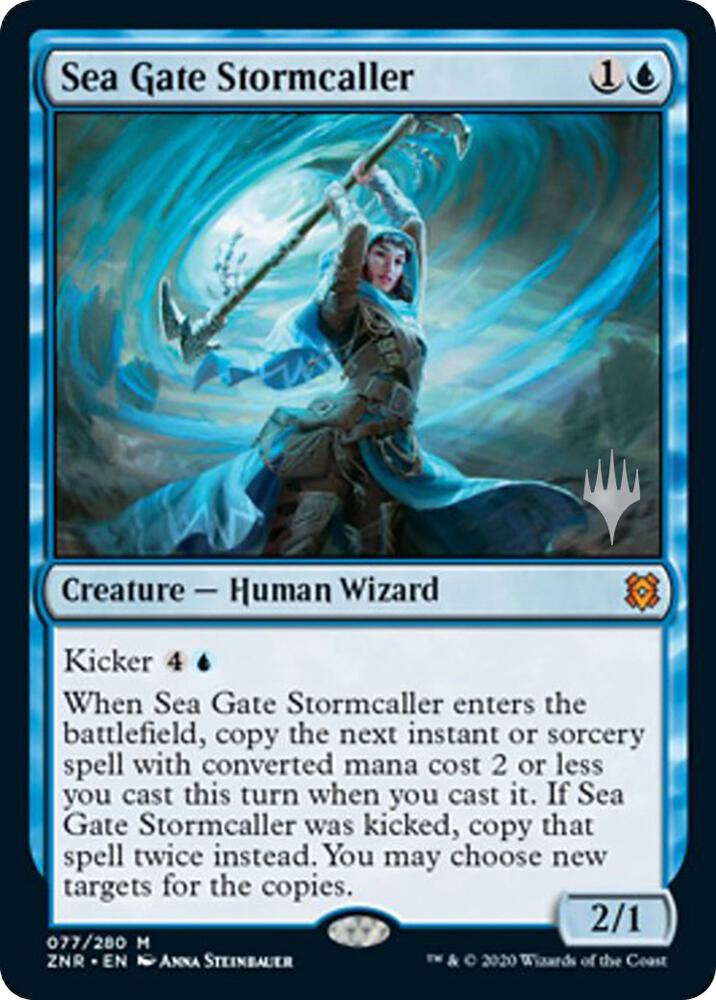 Sea Gate Stormcaller (77) [Zendikar Rising Promos]