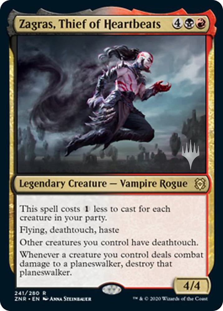 Zagras, Thief of Heartbeats (241) [Zendikar Rising Promos]