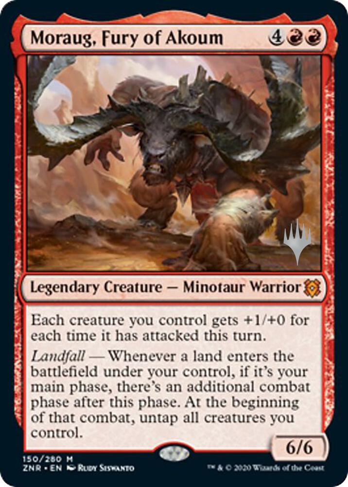 Moraug, Fury of Akoum (150) [Zendikar Rising Promos]