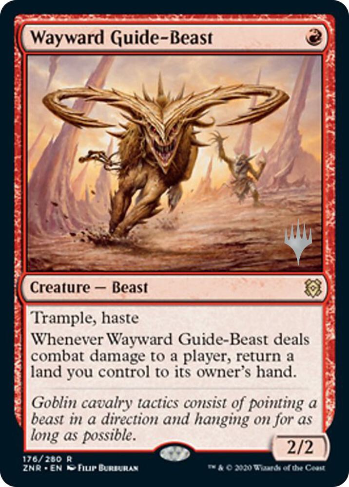 Wayward Guide-Beast (176) [Zendikar Rising Promos]