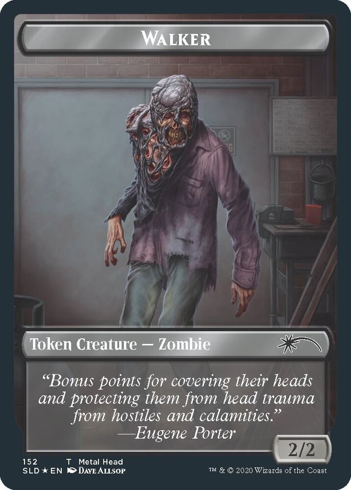 Walker (Metal Head // Treasure) Double-sided Token (152 // 153) [Secret Lair Drop]
