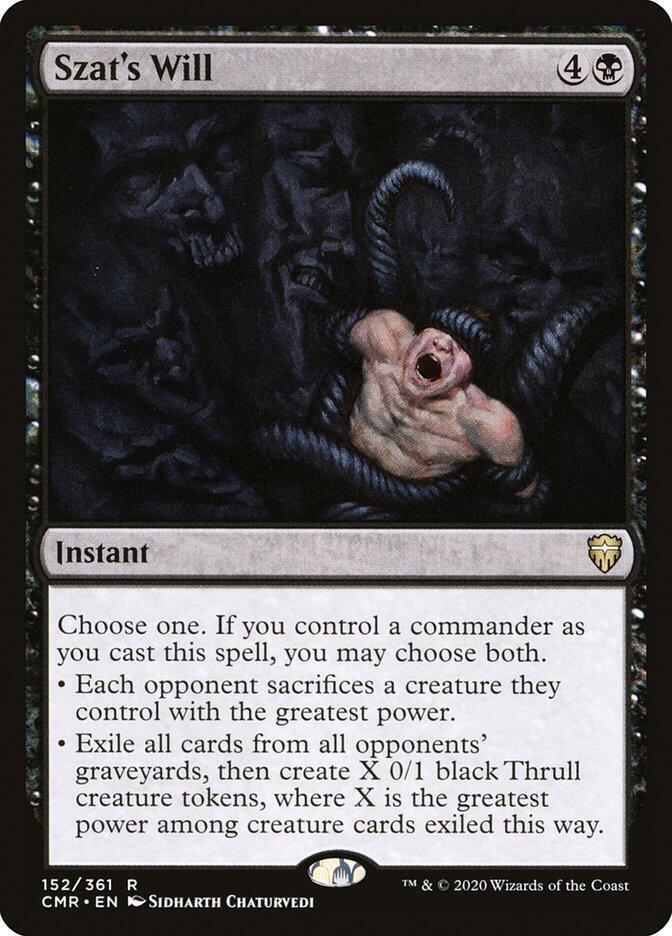 Szat's Will (152) [Commander Legends]