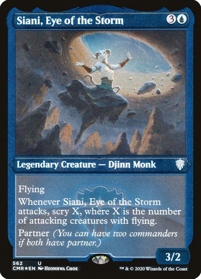 Siani, Eye of the Storm (Foil Etched) (562) [Commander Legends] [Etched]