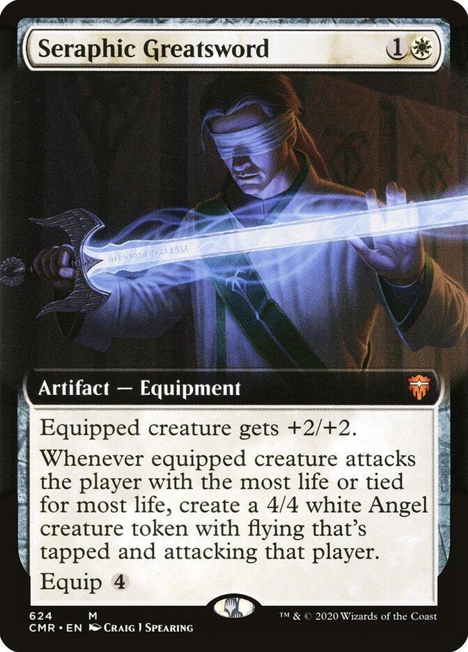Seraphic Greatsword (Extended Art) (624) [Commander Legends] [Extended Art]