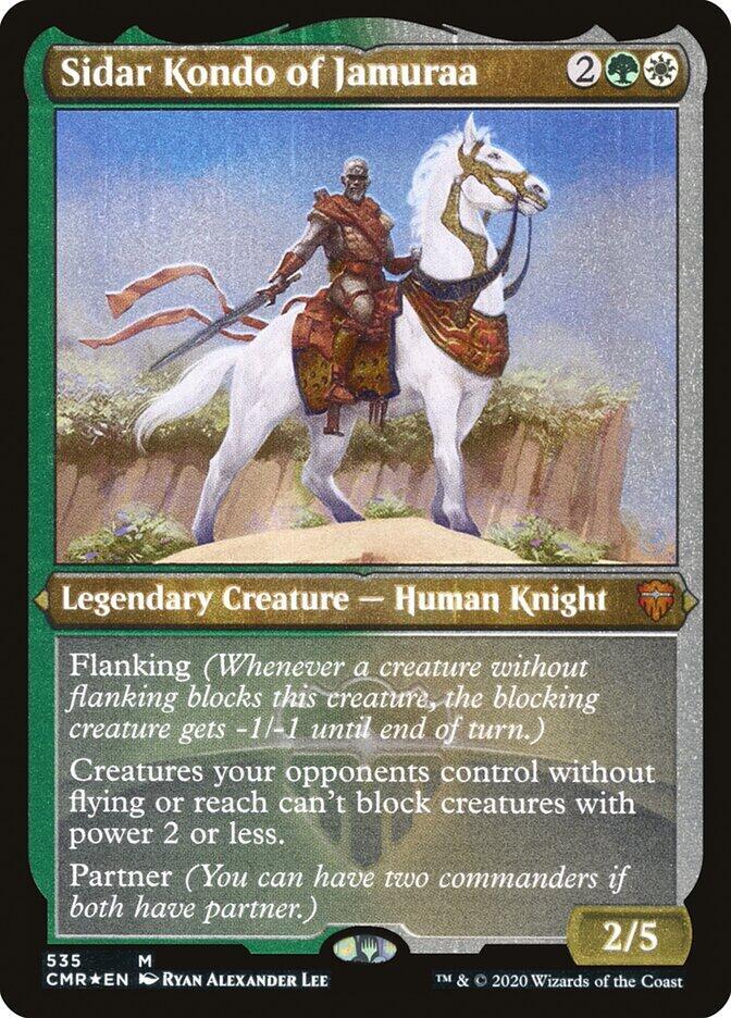 Sidar Kondo of Jamuraa (Foil Etched) (535) [Commander Legends] [Etched]