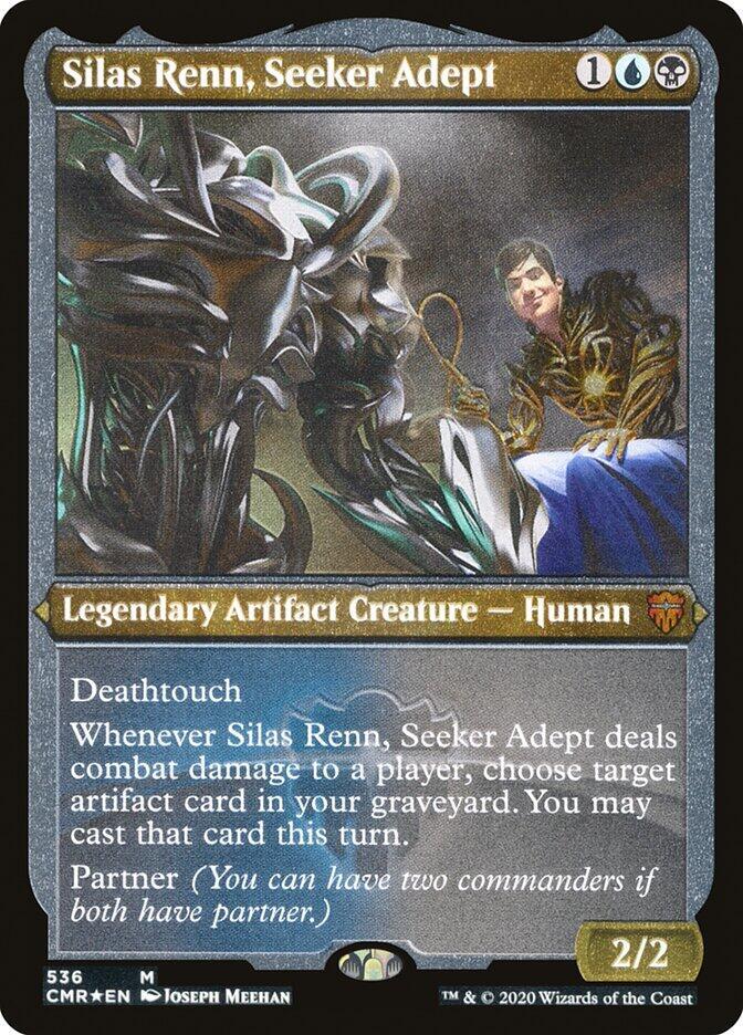 Silas Renn, Seeker Adept (Foil Etched) (536) [Commander Legends] [Etched]