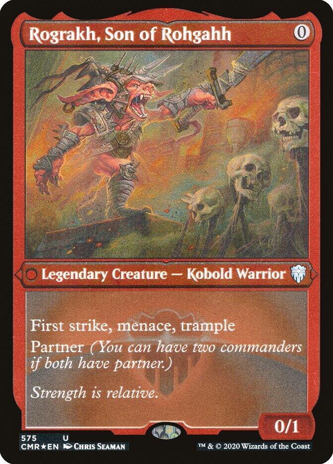 Rograkh, Son of Rohgahh (Foil Etched) (575) [Commander Legends] [Etched]