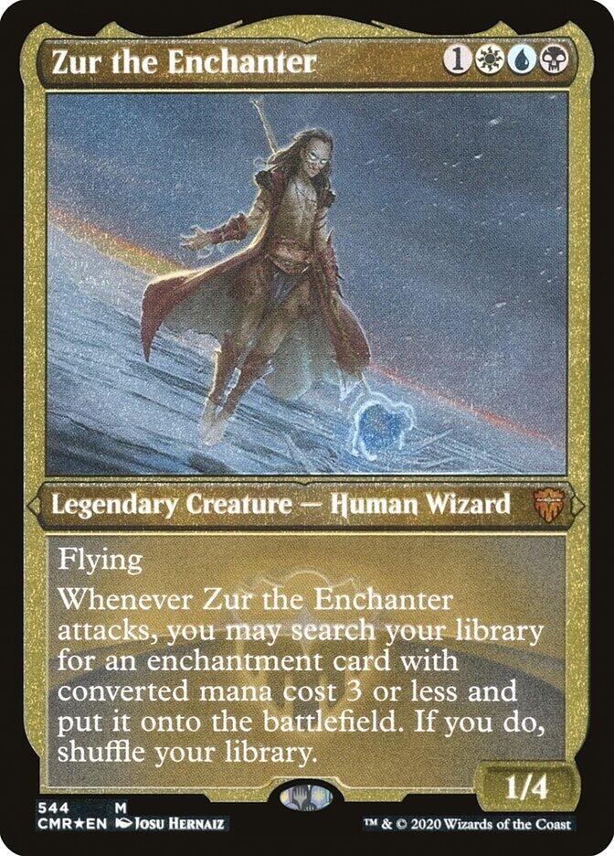 Zur the Enchanter (Foil Etched) (544) [Commander Legends] [Etched]