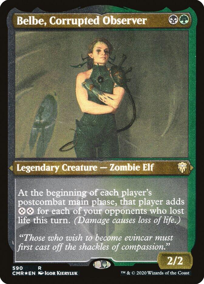 Belbe, Corrupted Observer (Foil Etched) (590) [Commander Legends] [Etched]