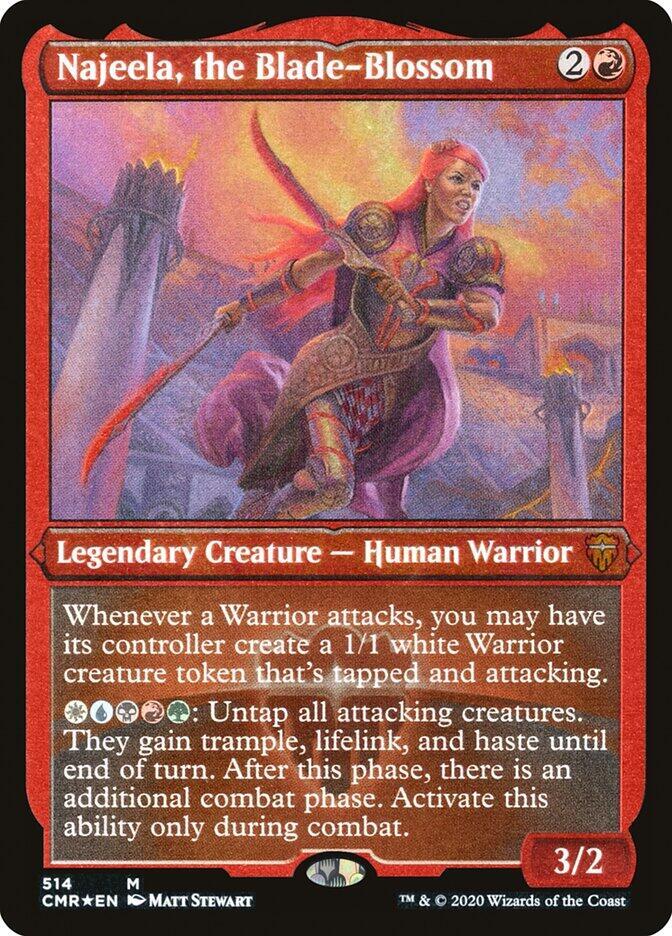 Najeela, the Blade-Blossom (Foil Etched) (514) [Commander Legends] [Etched]