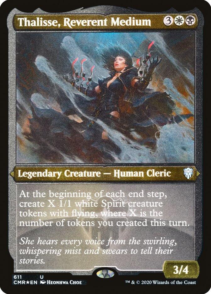 Thalisse, Reverent Medium (Foil Etched) (611) [Commander Legends] [Etched]