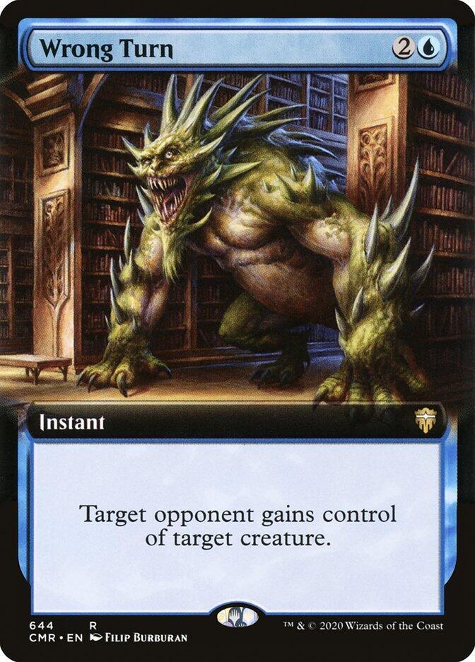 Wrong Turn (Extended Art) (644) [Commander Legends] [Extended Art]