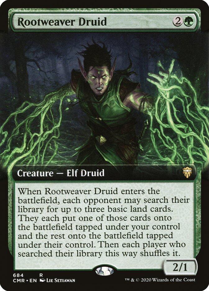 Rootweaver Druid (Extended Art) (684) [Commander Legends] [Extended Art]