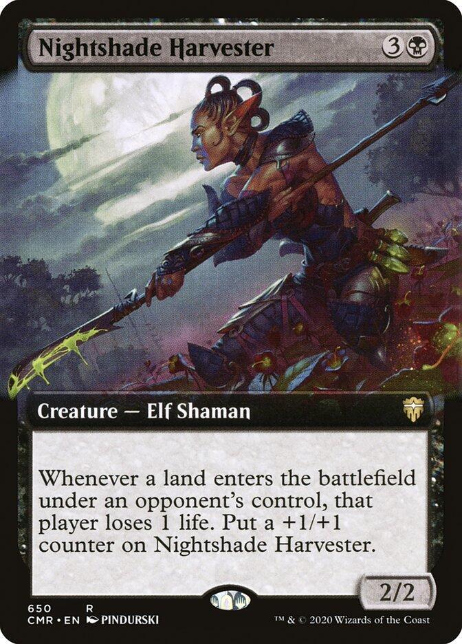Nightshade Harvester (Extended Art) (650) [Commander Legends] [Extended Art]