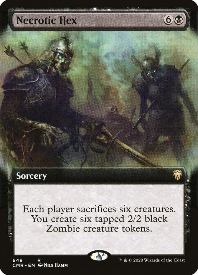Necrotic Hex (Extended Art) (649) [Commander Legends] [Extended Art]