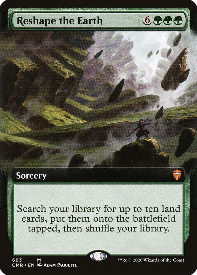 Reshape the Earth (Extended Art) (683) [Commander Legends] [Extended Art]