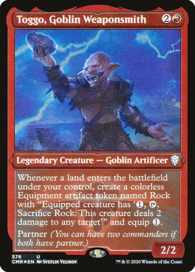 Toggo, Goblin Weaponsmith (Foil Etched) (576) [Commander Legends] [Etched]