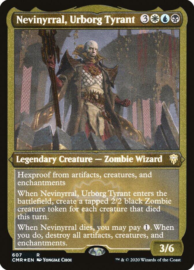 Nevinyrral, Urborg Tyrant (Foil Etched) (607) [Commander Legends] [Etched]