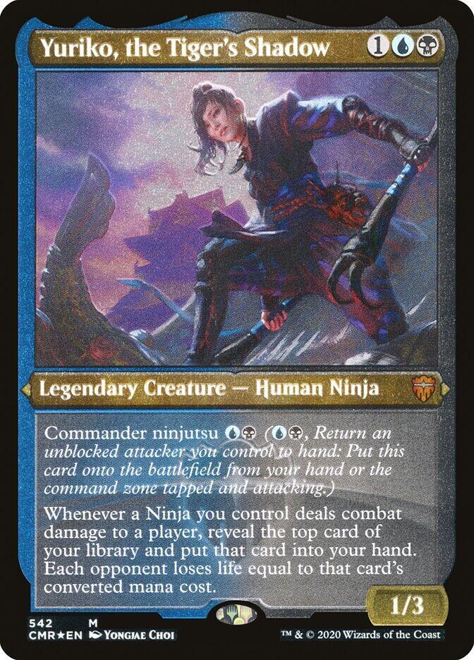 Yuriko, the Tiger's Shadow (Foil Etched) (542) [Commander Legends] [Etched]