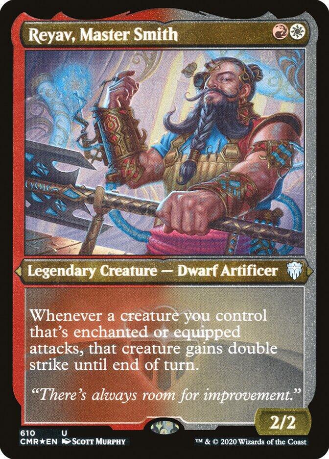 Reyav, Master Smith (Foil Etched) (610) [Commander Legends] [Etched]