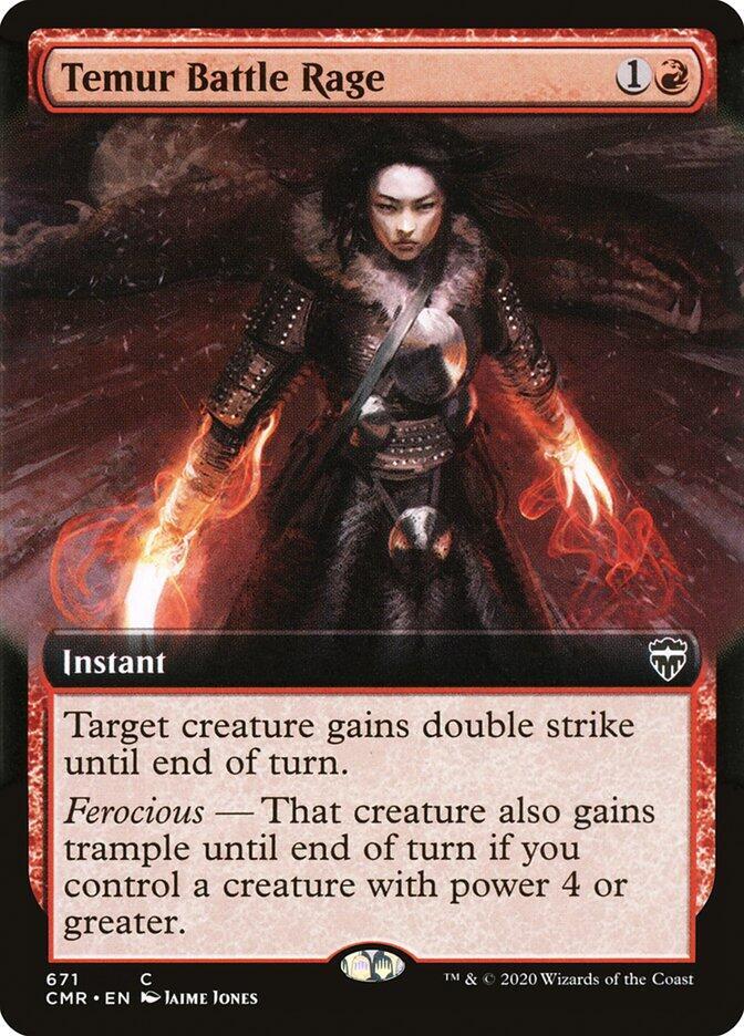Temur Battle Rage (Extended Art) (671) [Commander Legends] [Extended Art]