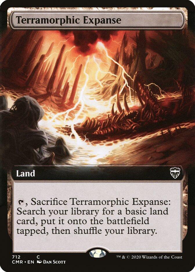 Terramorphic Expanse (Extended Art) (712) [Commander Legends] [Extended Art]