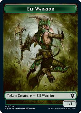 Elf Warrior // The Monarch Double-Sided Token (8 // 14) [Commander Legends]