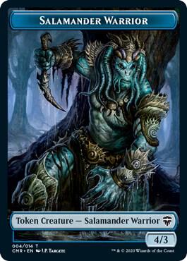 Salamander Warrior // Zombie Double-Sided Token (4 // 6) [Commander Legends]