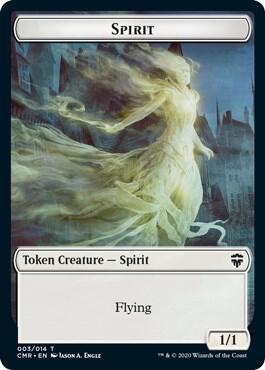 Spirit // Zombie Double-Sided Token (3 // 6) [Commander Legends]