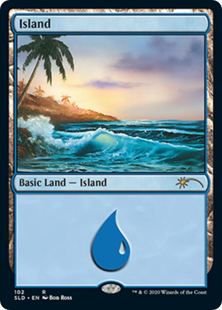 Island (102) (Bob Ross) [Secret Lair Drop]