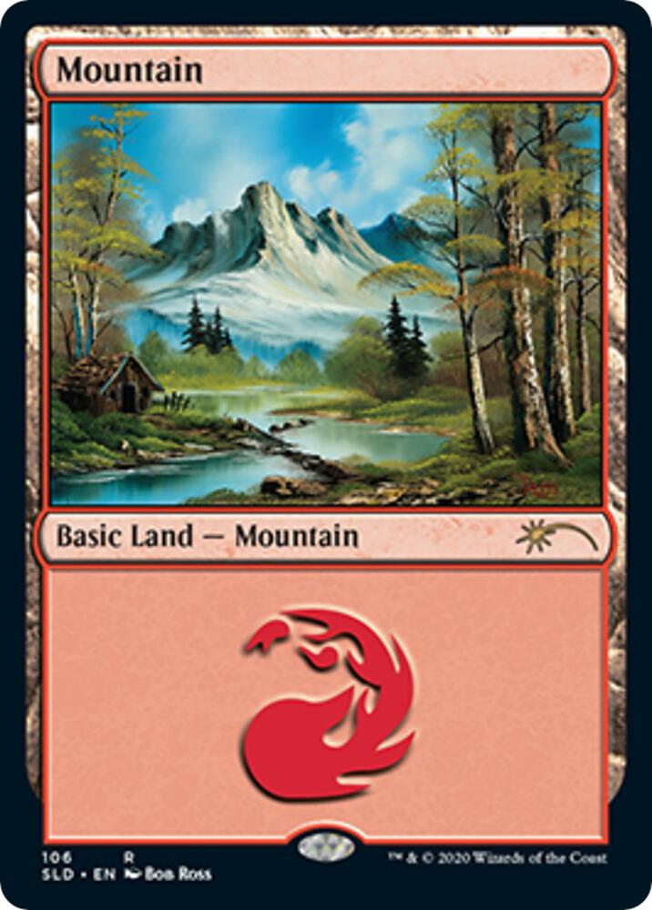Mountain (106) (Bob Ross) [Secret Lair Drop]