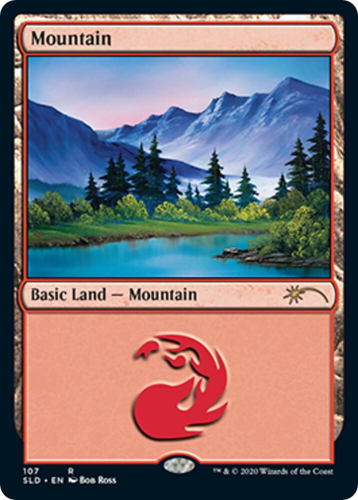 Mountain (107) (Bob Ross) [Secret Lair Drop]
